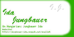 ida jungbauer business card